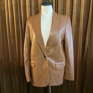 Leather blazer